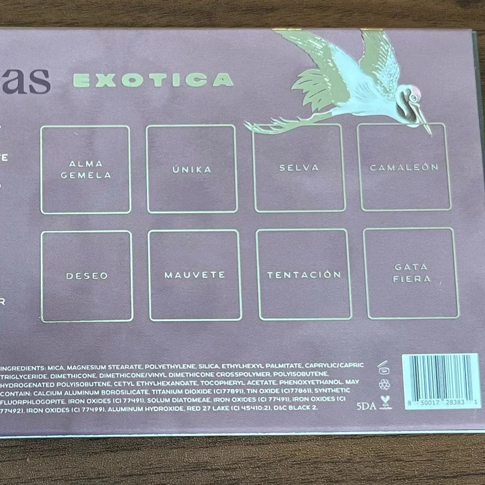 Alamar Cosmetics DesNUDEas Exotica Pressed Pigment 8 Ct Eyeshadow Palette NIB!